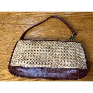 Tommy Bahama Sm Wicker Crossbody Bag Handbag Purse Fishing Creel Basket